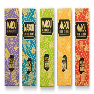 Marou Origins 5 Pack Full Size Bars | Five Vietnam Single Origin Bars, Dairy Free, Gluten Free, Soy Free | 5 x 80g