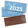 12ct Light Blue Graduation Candy Party Favors Class of 2025 Wrapped Chocolate Bars by Just Candy view 1