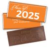 12ct Orange Graduation Candy Party Favors Class of 2025 Wrapped Chocolate Bars by Just Candy view 1