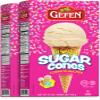 Gefen Sugar Cones (2 Pack = 24 Cones) | Crunchy & Delicious | Sweet Ice Cream Cones | Great for Parties view 1