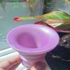 Sunfun White Pearl to Purple Reusable Ice Cream Cone Flexible Dishwasher Safe BPA Free view 4