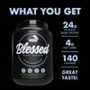BLESSED Vegan Protein Powder - Plant Based Protein Powder Meal Replacement Protein Shake, 23g of Pea Protein Powder, Dairy Free, Gluten Free, Soy Free, No Sugar Added, 30 Servings (Cookies & Cream) view 4