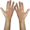 Rubber Short Latex Mixed Toes Wrist Gloves,Transparent,S-Wrist Around-16cm view 1
