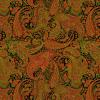 Timeless Treasures Deck The Halls CM2058 Multi Holiday Paisley w/Metallic view 1
