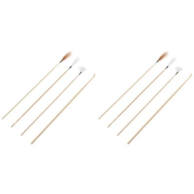 DOITOOL Ear Wax Removal Tool 2 Pcs Ear Cleaning Sticks Bamboo Handle for Gentle Canal Massage and Wax Removal Portable Care Kit for Adults