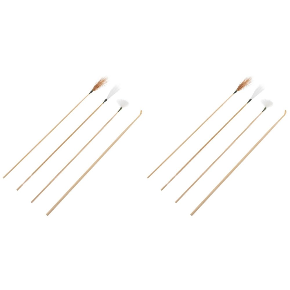 DOITOOL Ear Wax Removal Tool 2 Pcs Ear Cleaning Sticks Bamboo Handle for Gentle Canal Massage and Wax Removal Portable Care Kit for Adults