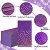 100 Pcs Purple Paper Napkins Disposable - Purple Gold Dot Dinner Party Napkins for Bathroom Wedding Anniversary Birthday Mardi Gras Party Supplies view 4