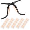20 Pairs Eyeglass Nose Pads, Soft Foam Nose Pads, Adhesive Anti-Slip Silicone Eyeglass Nose Pads Stick On D Shape for Glasses Eyeglasses Sunglasses(Skin Color/1mm) view 1