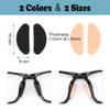 20 Pairs Eyeglass Nose Pads, Soft Foam Nose Pads, Adhesive Anti-Slip Silicone Eyeglass Nose Pads Stick On D Shape for Glasses Eyeglasses Sunglasses(Skin Color/1mm) view 2