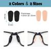 20 Pairs Eyeglass Nose Pads, Soft Foam Nose Pads, Adhesive Anti-Slip Silicone Eyeglass Nose Pads Stick On Water Drop Shape for Glasses Eyeglasses Sunglasses(Skin Color/1mm) view 2