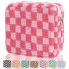 CekPo Sanitary Napkin Storage Bag, Menstrual Pad Zipper Bag Checkered Portable Period Bag Panty Liners, Tampon Storage Pouch for Women Ladies Daily Use Storage Purse Travel view 1