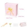 7x7x3 Inch Pink Gift Boxes with Lids, Small Pink Gift Box with Ribbon Card Fancy Gift Wrap Boxes for Anniversary, Bridal Showers, Weddings, Girlfriend, Bridesmaids Gifts, Mother's day view 2