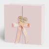 CHARMGIFTBOX Gift Boxes with Lids, 9x9x3 Inch Pink Gift Box with Ribbon Card Fancy Gift Wrap Boxes for Anniversary, Bridesmaid Proposal, Bridal Showers, Weddings, Girlfriend, Valentine's Day view 1