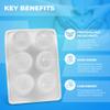 Hoxycom Suppository Molds Kit - Made in France, 3 Sizes (1ml, 2ml, 3ml), Reusable Suppositories Mold - 4 Trays view 3