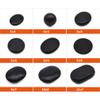 Ciieeo 2pcs Heating Stones for Massage Massaging Rocks hot Stones for Massage Massage stoness Marble Massage Stones Basalt Massage spa Relaxing Black Major hot Back Pain view 3
