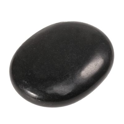 Ciieeo Volcanic Massage Stones Natural Basalt Hot Stone Spa Therapy Set 3.54X2.75X0.98In Smooth Convex Side for Skin Care and Relaxation