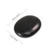 Ciieeo Volcanic Massage Stones Natural Basalt Hot Stone Spa Therapy Set 3.54X2.75X0.98In Smooth Convex Side for Skin Care and Relaxation view 2