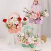 4PCS Flower Gift Bags Paper Bouquet Bags, Paper Flower Bouquet Bags with Handle, Waterproof Bouquet Flower Wrapping Boxes for Mother's Day Wedding Birthday Anniversary Valentine Day view 3