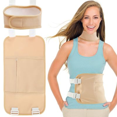 Essential Oil Pack, Reusable Organic Cotton Flannel Essential Oil Wrap with Adjustable Straps, Soft Comfortable Ice/Heat Oil Pack - Less Mess(Essential Oil Not Included) (Khaki O)