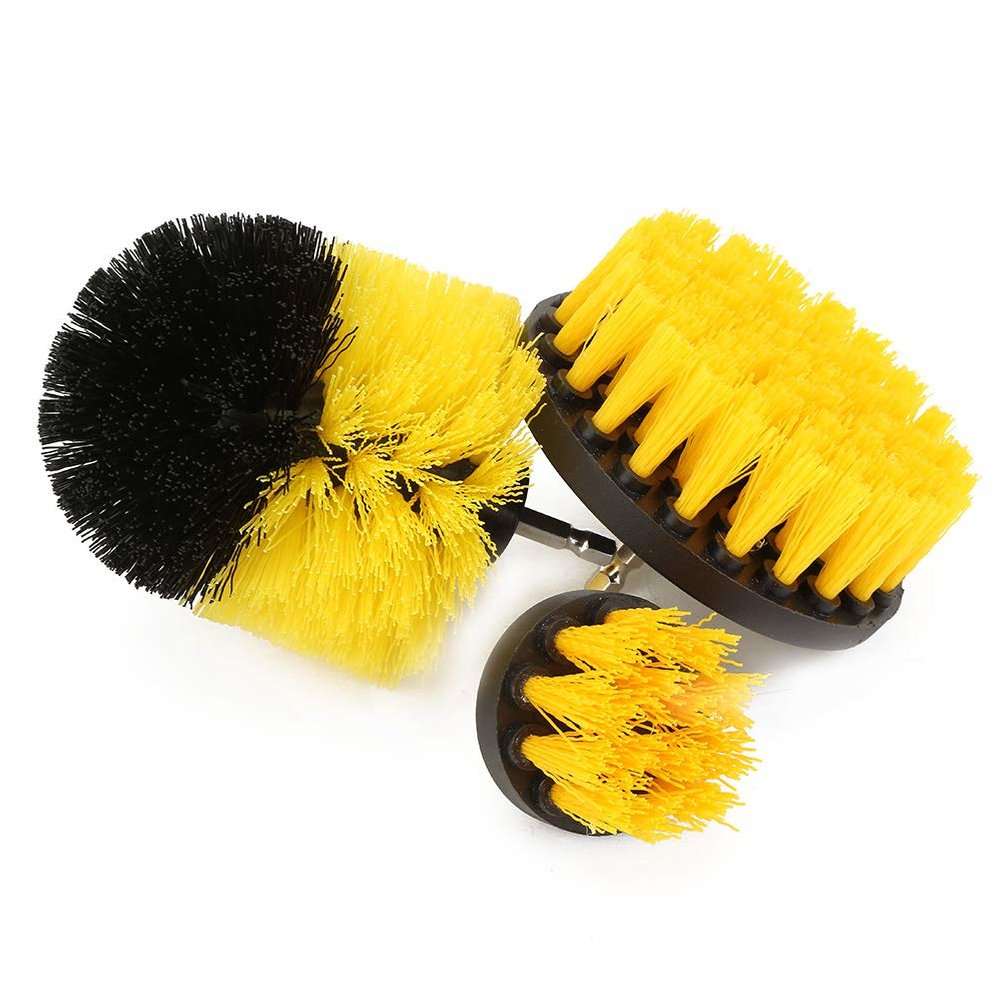3pcs Drill Cleaning Brush, Power Scrubber Cleaning Brush Kit, for Car, Bathroom, Wooden Floor, Diameter 2" 3.5" 4"