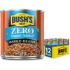 BUSH'S BEST 15.8 oz Canned Zero Sugar Baked Beans, Source Of Plant Based Protein and Fiber, Low Fat, Gluten Free, (Pack of 12) view 1