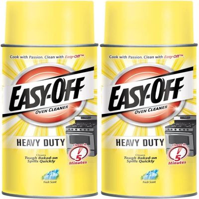 Easy-Off Heavy Duty Oven Cleaner, Regular Scent 14.5 oz Can - Pack of 2