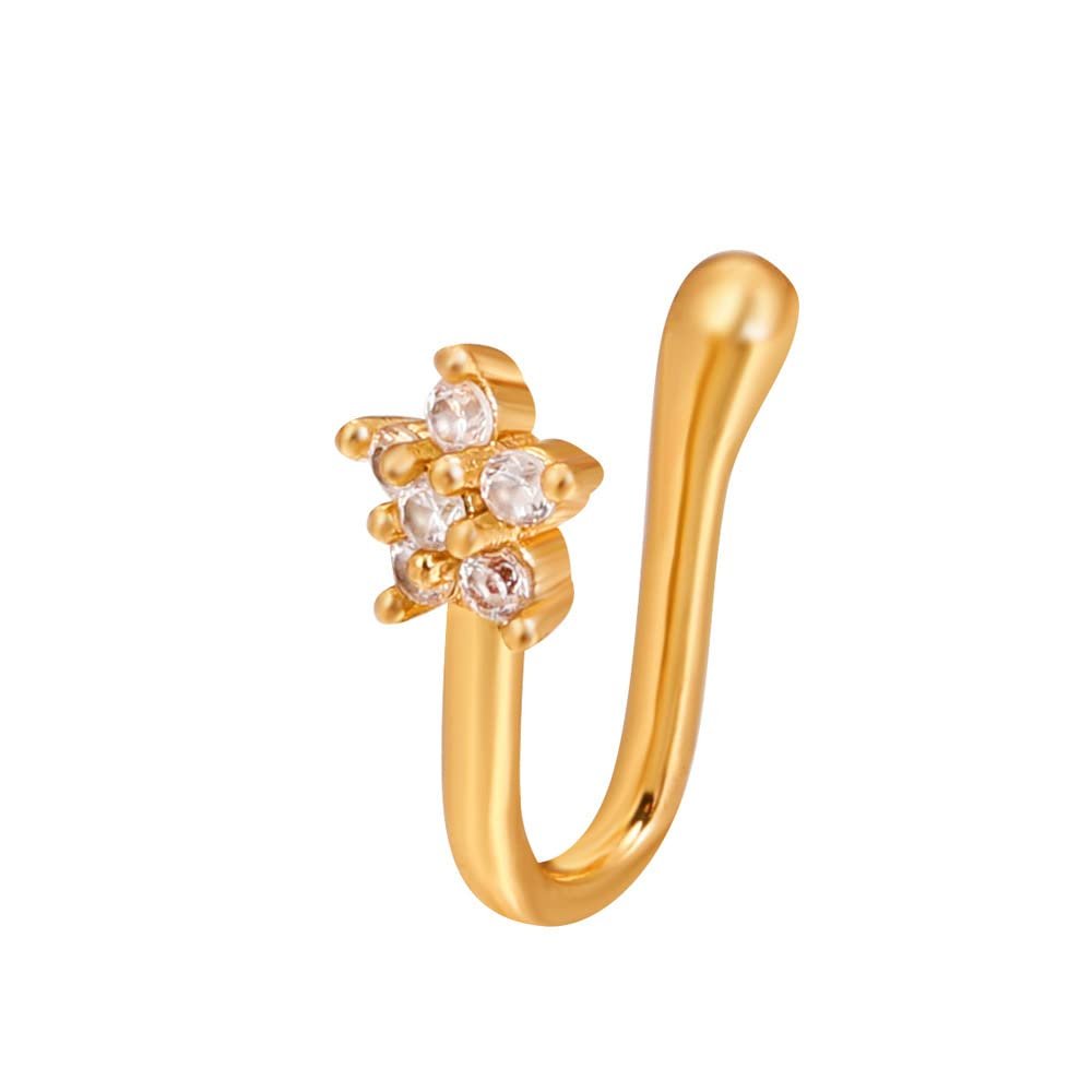 1 Piece Nasal Splint- Fake nasal piercing (Flower 3)