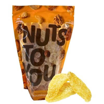 1LB Dried Crystallized Ginger Slices by Nuts To You | Sweet & Spicy Dried Fruit for Snacking & Adding