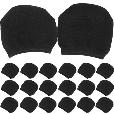 10 Pairs Black Cotton Half Socks for Women High Heel Invisible Sock Breathable Forefoot Pads Ball of Foot Cushions for Women
