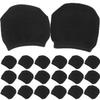 10 Pairs Black Cotton Half Socks for Women High Heel Invisible Sock Breathable Forefoot Pads Ball of Foot Cushions for Women view 1