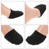 10 Pairs Black Cotton Half Socks for Women High Heel Invisible Sock Breathable Forefoot Pads Ball of Foot Cushions for Women view 4