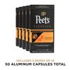 Peet's Coffee, Medium Roast Espresso Capsules, Compatible with Nespresso Original Machine - Caramel, 50 Count (5 Boxes of 10 Espresso Capsules) view 2