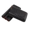 3 Sticks Portable Cigar Case Leather Cigar Humidors Travel Moisturizer Cigar Case Cigar Holder Cigar Accessories Kit Perfect Completed Gift Kit for Men Gifts (Black) view 1