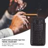 3 Sticks Portable Cigar Case Leather Cigar Humidors Travel Moisturizer Cigar Case Cigar Holder Cigar Accessories Kit Perfect Completed Gift Kit for Men Gifts (Black) view 3