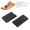 3 Sticks Portable Cigar Case Leather Cigar Humidors Travel Moisturizer Cigar Case Cigar Holder Cigar Accessories Kit Perfect Completed Gift Kit for Men Gifts (Black) view 4