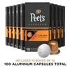Peet's Coffee, Medium Roast Espresso Capsules, Compatible with Nespresso Original Machine - Caramel, 100 Count (10 Boxes of 10 Espresso Capsules) view 2