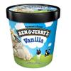 Ben & Jerry's Non-GMO, Cage-Free, Fairtrade Ingredient Ice Cream Pints, Pack of 6 (Vanilla) view 1