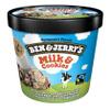 Ben & Jerry's Non-GMO, Cage-Free, Fairtrade Ingredient Ice Cream Pints, Pack of 6 (Milk & Cookies) view 1