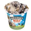 Ben & Jerry's Non-GMO, Cage-Free, Fairtrade Ingredient Ice Cream Pints, Pack of 6 (Milk & Cookies) view 3