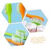 4 Pcs Carrot Toothbrush Daily Use Tooth Brush Oral Toothbrush Carrot Kids Mouth Care Teeth Brush Child Cartoon Manual Kids TPR Soft Travel view 3