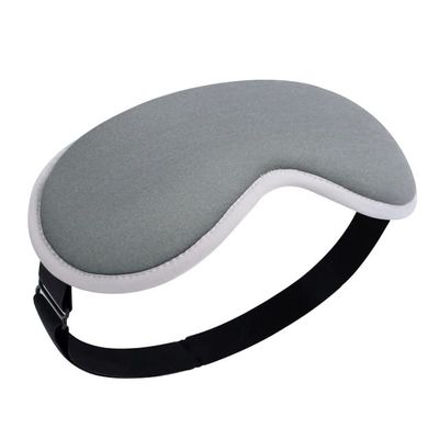 BINOXY Heated Massage Eye Mask,3D Contoured Eye Massager for Dry Eyes with 3 Heat Settings,USB Warm Eye Compress for Sleep,Dry Eyes, Tired Eyes,MGD (Color : Light Gray, Size : 21 * 9cm)
