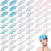 100 Pieces Silk Sleep Mask Eye Coverings for Sleeping Smooth Soft Eye Covers Mask with Elastic Strap for Sleeping Blocking Lights Travel Relax view 1