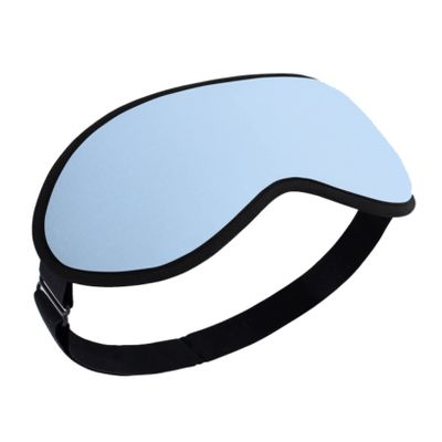 3 in 1 Heated Massage Eye Mask,3D Contoured Eye Massager for Dry Eyes with 5 Vibration Mode,USB Warm Eye Compress for Sleep,Dry Eyes,Tired Eyes,MGD (Color : Blue, Size : 24 * 9cm)