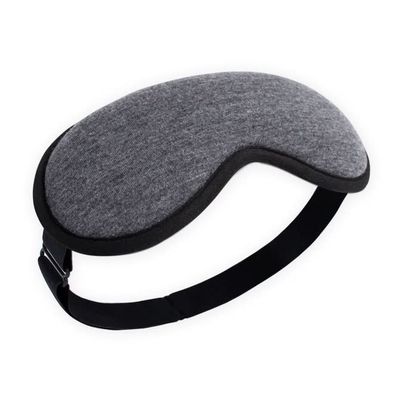 BINOXY Heated Eye Mask, Cordless Heated Eye Mask,USB Steam Warm Compress for Puffy Eyes, Warm Therapeutic Treatment for Dry Eye (Color : Gray, Size : 21 * 9cm)