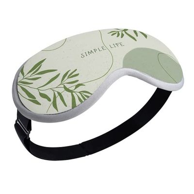 BINOXY Heated Massage Eye Mask,3D Contoured Eye Massager for Dry Eyes with 3 Heat Settings,USB Warm Eye Compress for Sleep,Dry Eyes, Tired Eyes,MGD (Color : I, Size : 21 * 9cm)