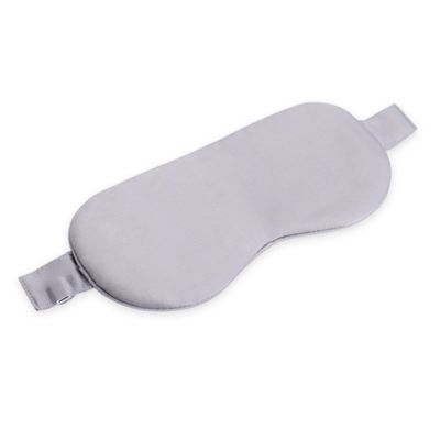 BINOXY Silk Heated Eye Mask for Dry Eyes USB Steam Warm Compress for Puffy Eyes Adjustable Temp Sleep Eye Mask for Dry Eye, Chalazion, Blepharitis, Stye (Color : Gray, Size : 23 * 10.5cm)