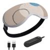 BINOXY USB Rechargeable Multifunctional Heated Eye Mask with 3 Heat Settings,3D Contoured Eye Massager for Dry Eyes (Color : F, Size : 21 * 9cm) view 1