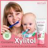 BOTAO Fluoride Free Baby Toothpaste | Natural Toddler Toothpaste | Strawberry Flavored - Training Toothpaste for Toddlers | EWG Verified, Vegan, SLS Free, Safe to Swallow, Aloe Vera (3 Pack) view 2