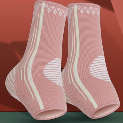 1 Pair Ankle Support Socks Compression Breathable Foot Ankle Brace Protector Women Girls Sports (Colour: A Size: M) (A Small)