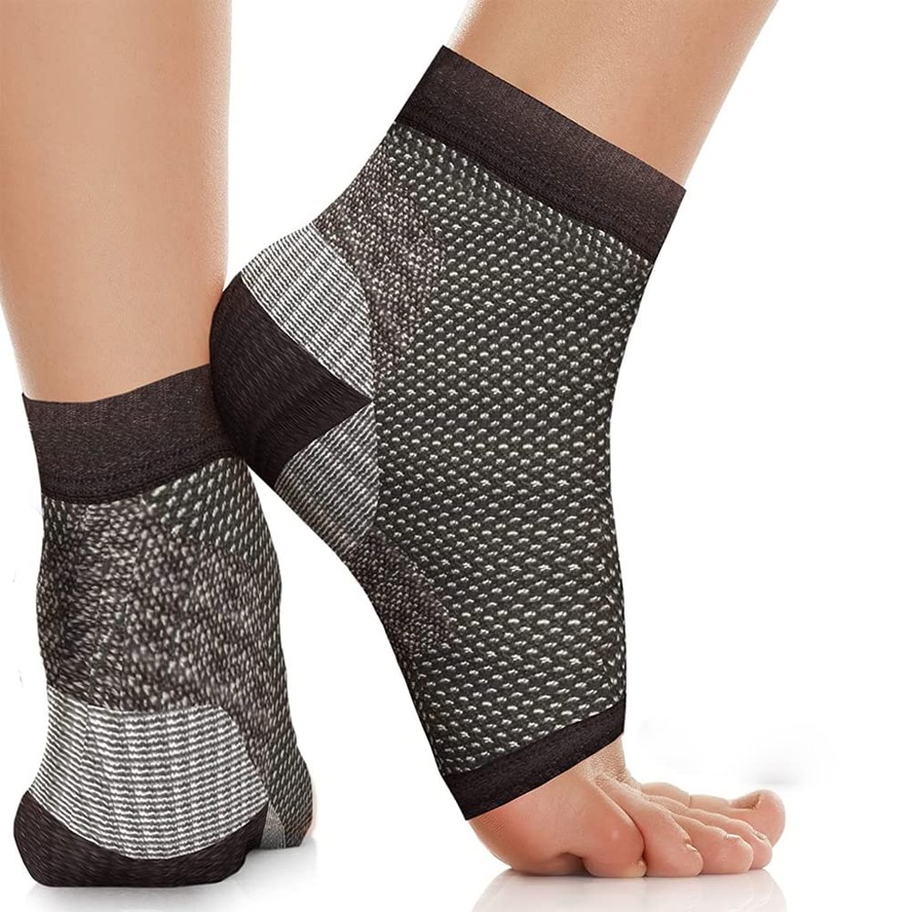 1 Pair Plantar Compression Socks Ankle Socks for Plantar Relief Arch Support Foot (Colour: B Size: L XXL) (A 3X)